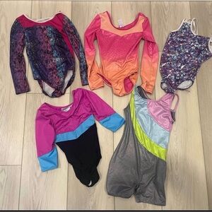 Colorful Gymnastics Leotard Set